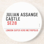 JULIAN ASSANGE CASTLE    Coasters (Sandstone)