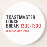 Toastmaster Lunch break  Coasters (Sandstone)
