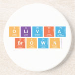 Olivia
 Brown  Coasters (Sandstone)
