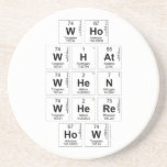 Who
 WHat
 When
 Where
 How  Coasters (Sandstone)