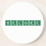 WELCOME  Coasters (Sandstone)