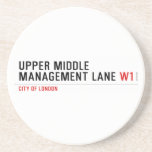 Upper Middle Management Lane  Coasters (Sandstone)