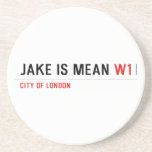 Jake is mean  Coasters (Sandstone)