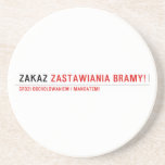 ZAKAZ  Coasters (Sandstone)