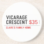 Vicarage Crescent  Coasters (Sandstone)