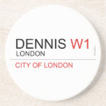 DENNIS  Coasters (Sandstone)