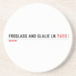 Froslass and glalie ln  Coasters (Sandstone)