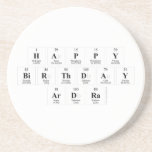 Happy
 Birthday
 Ardra  Coasters (Sandstone)