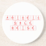 Periodic Table Writer  Coasters (Sandstone)