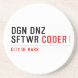 DGN DNZ SFTWR  Coasters (Sandstone)