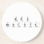 Mrs
 Montoya  Coasters (Sandstone)