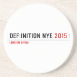 DEF:INITION NYE  Coasters (Sandstone)
