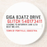 Giga B3atz Drive   Coasters (Sandstone)