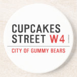 cupcakes Street  Coasters (Sandstone)