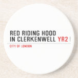 Red Riding Hood  in Clerkenwell  Coasters (Sandstone)