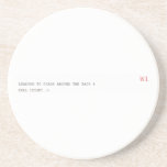 Real Izoski street forever  Coasters (Sandstone)