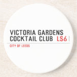 VICTORIA GARDENS  COCKTAIL CLUB   Coasters (Sandstone)