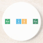 am vs pm  Coasters (Sandstone)