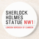 sherlock holmes statue  Coasters (Sandstone)