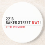 221B BAKER STREET  Coasters (Sandstone)