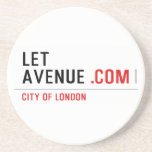 LET  AVENUE  Coasters (Sandstone)
