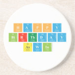 Happy
 Birthday 
 Aswin  Coasters (Sandstone)