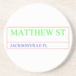 Matthew st  Coasters (Sandstone)