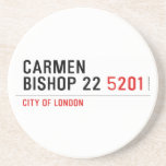 Carmen Bishop 22  Coasters (Sandstone)