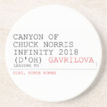 Canyon of chuck norris INFinity 2018 (D'oh)  Coasters (Sandstone)