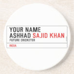 Your Name Ashhad  Coasters (Sandstone)