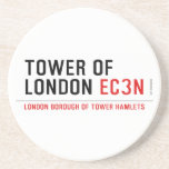 tower of london  Coasters (Sandstone)
