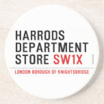 HARRODS DEPARTMENT STORE  Coasters (Sandstone)
