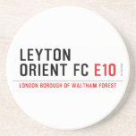 LEYTON ORIENT FC  Coasters (Sandstone)