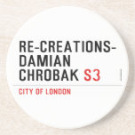 Re-creations- Damian  Chrobak  Coasters (Sandstone)