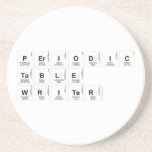Periodic Table Writer  Coasters (Sandstone)
