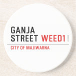 Ganja Street  Coasters (Sandstone)