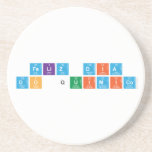 Feliz dia 
 do Quimico  Coasters (Sandstone)