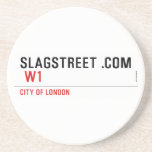 SLAGSTREET .com   Coasters (Sandstone)