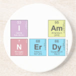 I AM
 N|erdy  Coasters (Sandstone)