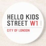 Hello kids  Street  Coasters (Sandstone)