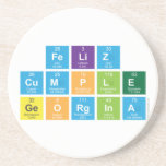 Feliz 
 cumple
 Georgina  Coasters (Sandstone)