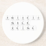 Periodic Table Writer  Coasters (Sandstone)