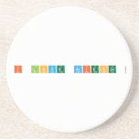 I love Science   Coasters (Sandstone)