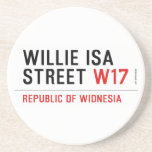willie isa Street  Coasters (Sandstone)