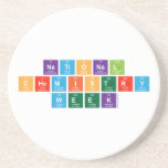 National 
 Chemistry
 Week  Coasters (Sandstone)
