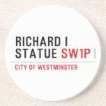 richard i statue  Coasters (Sandstone)