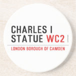 charles i statue  Coasters (Sandstone)