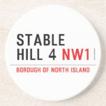 stable hill 4  Coasters (Sandstone)