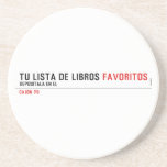 tu LISTA DE libros  Coasters (Sandstone)