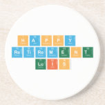 Happy 
 Retirement
 Luis  Coasters (Sandstone)